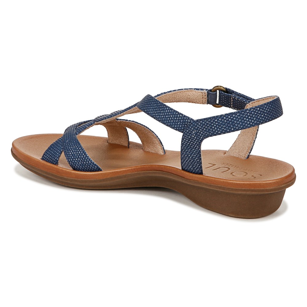 Naturalizer SOUL Solo Sandal - Blue Synthetic