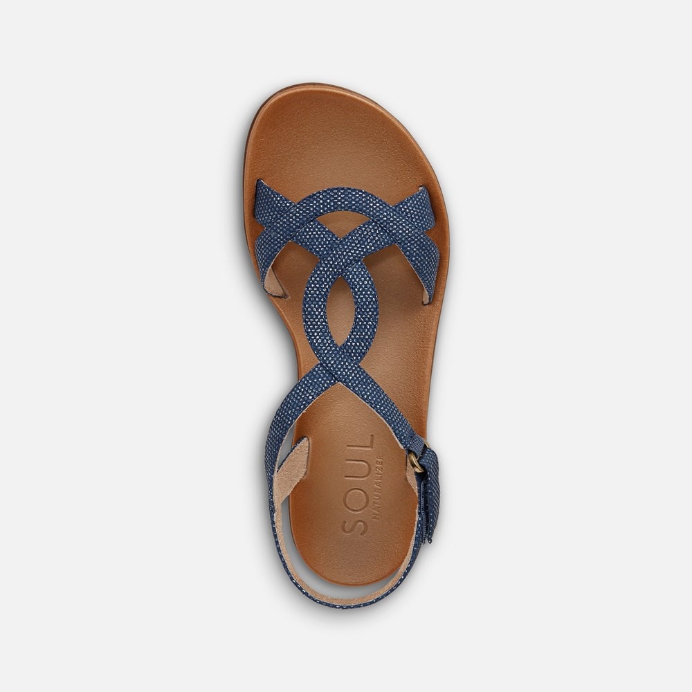 Naturalizer SOUL Solo Sandal - Blue Synthetic