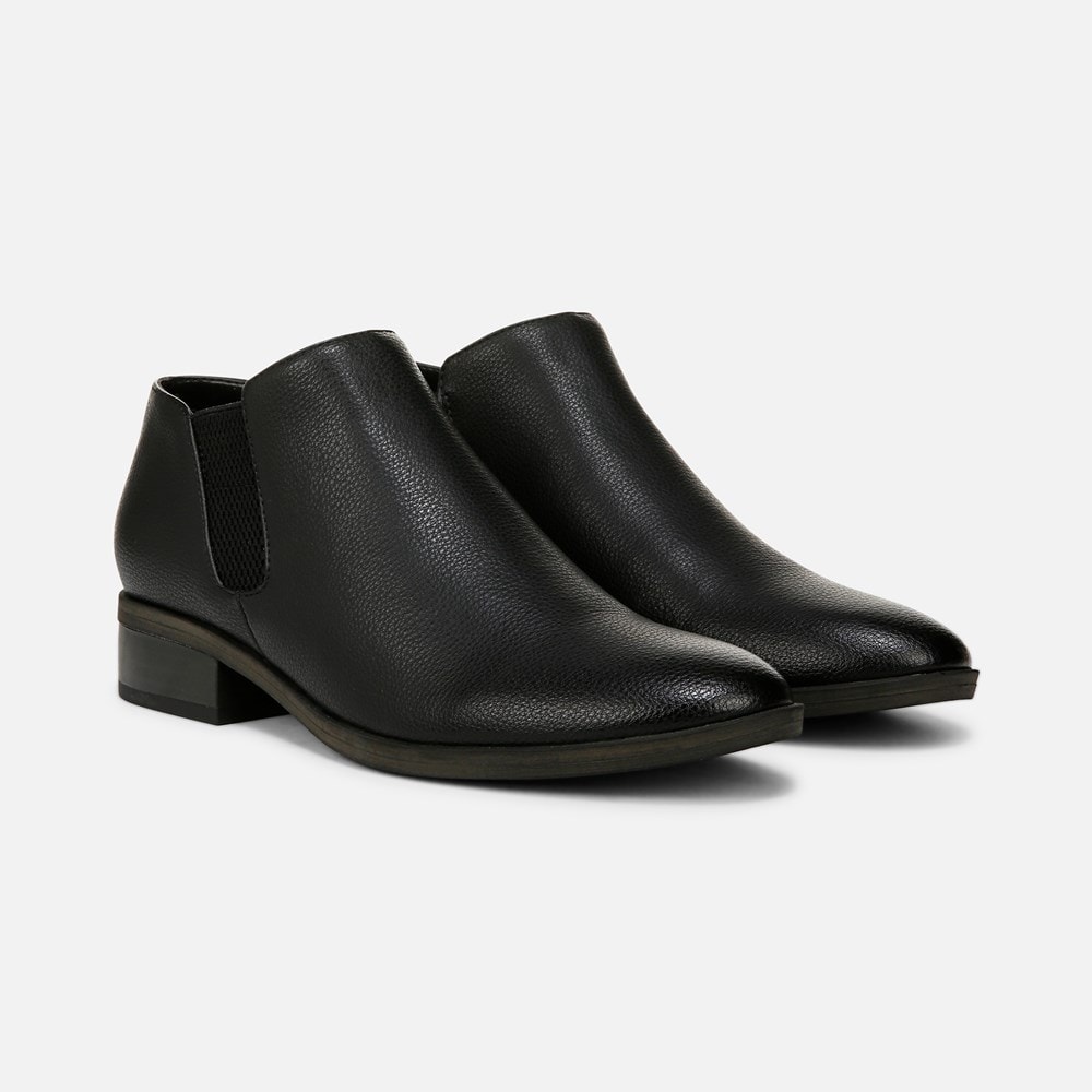 Naturalizer SOUL Respect Ankle Bootie - Black Faux Leather Naturalizer SOUL Respect Ankle Bootie - Black Faux Leather