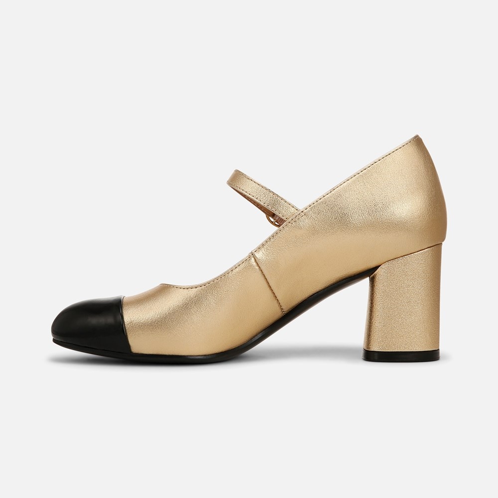 Naturalizer Lovable Mary Jane - Dark Gold / Black Faux Leather Naturalizer Lovable Mary Jane - Dark Gold / Black Faux Leather