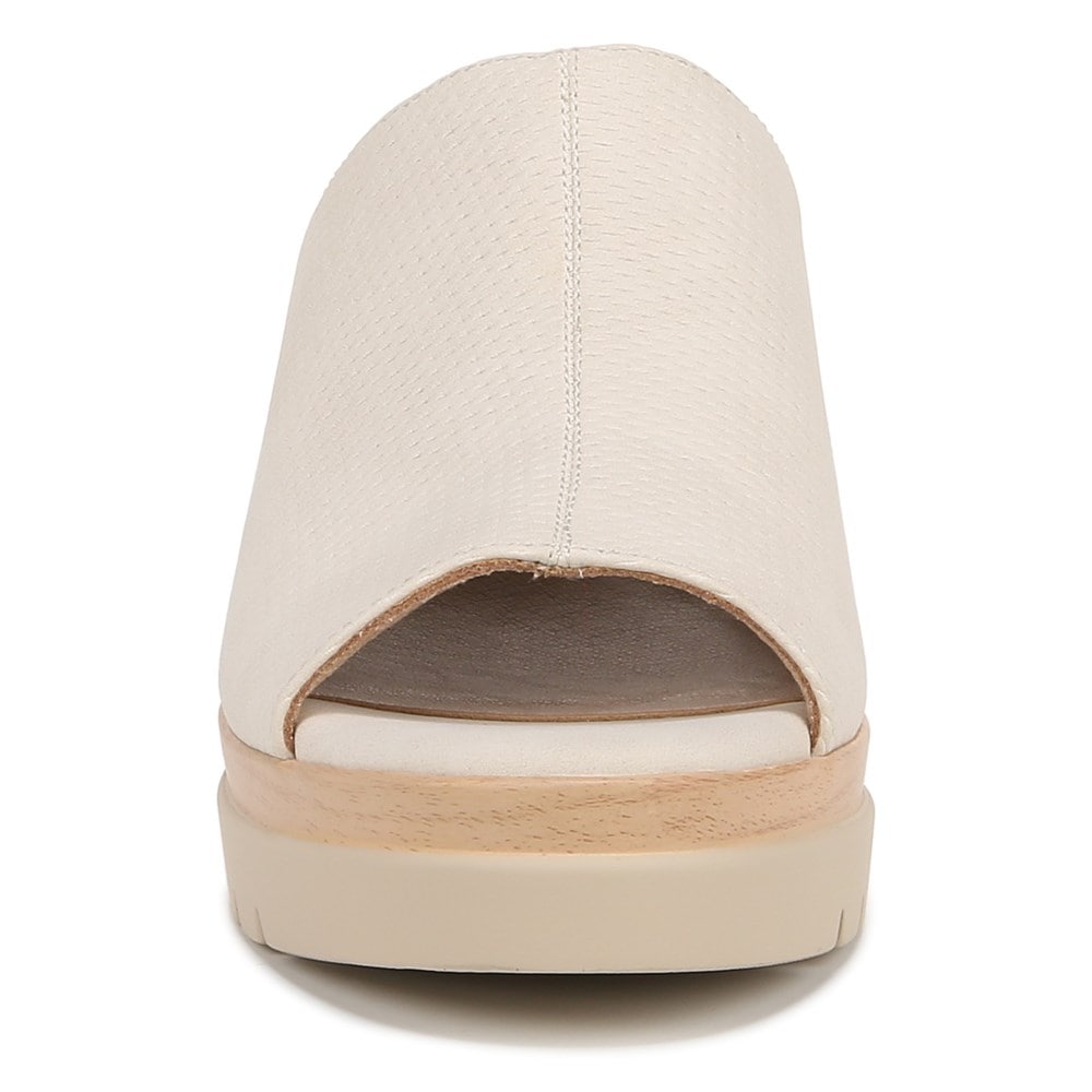 Naturalizer Soul Goodtimes Mule Wedge Sandal - Porcelain Faux Leather Naturalizer Soul Goodtimes Mule Wedge Sandal - Porcelain Faux Leather