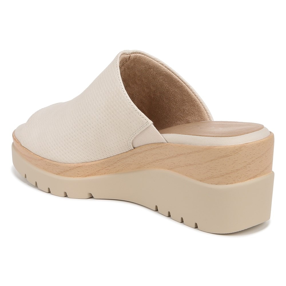 Naturalizer Soul Goodtimes Mule Wedge Sandal - Porcelain Faux Leather Naturalizer Soul Goodtimes Mule Wedge Sandal - Porcelain Faux Leather