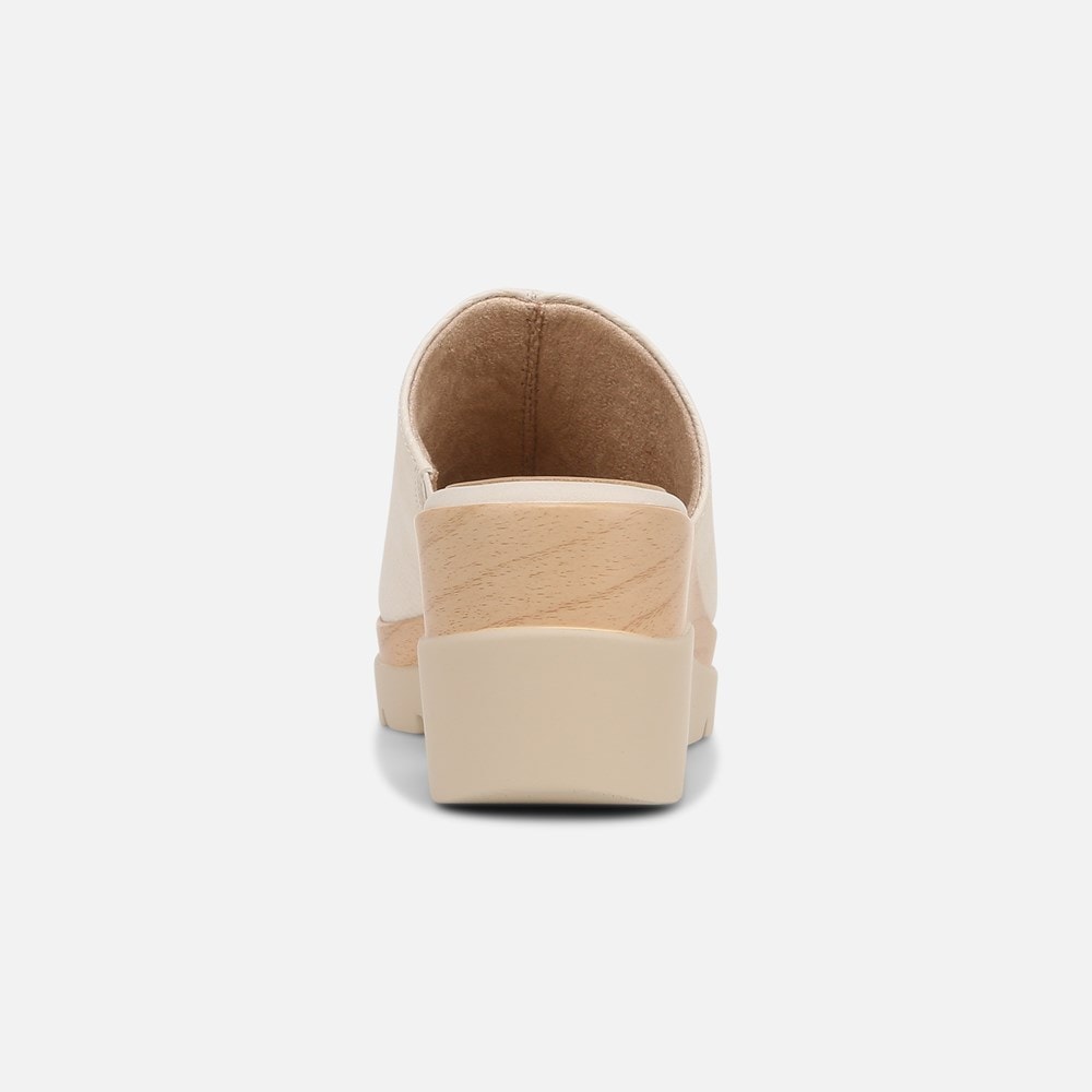Naturalizer Soul Goodtimes Mule Wedge Sandal - Porcelain Faux Leather Naturalizer Soul Goodtimes Mule Wedge Sandal - Porcelain Faux Leather