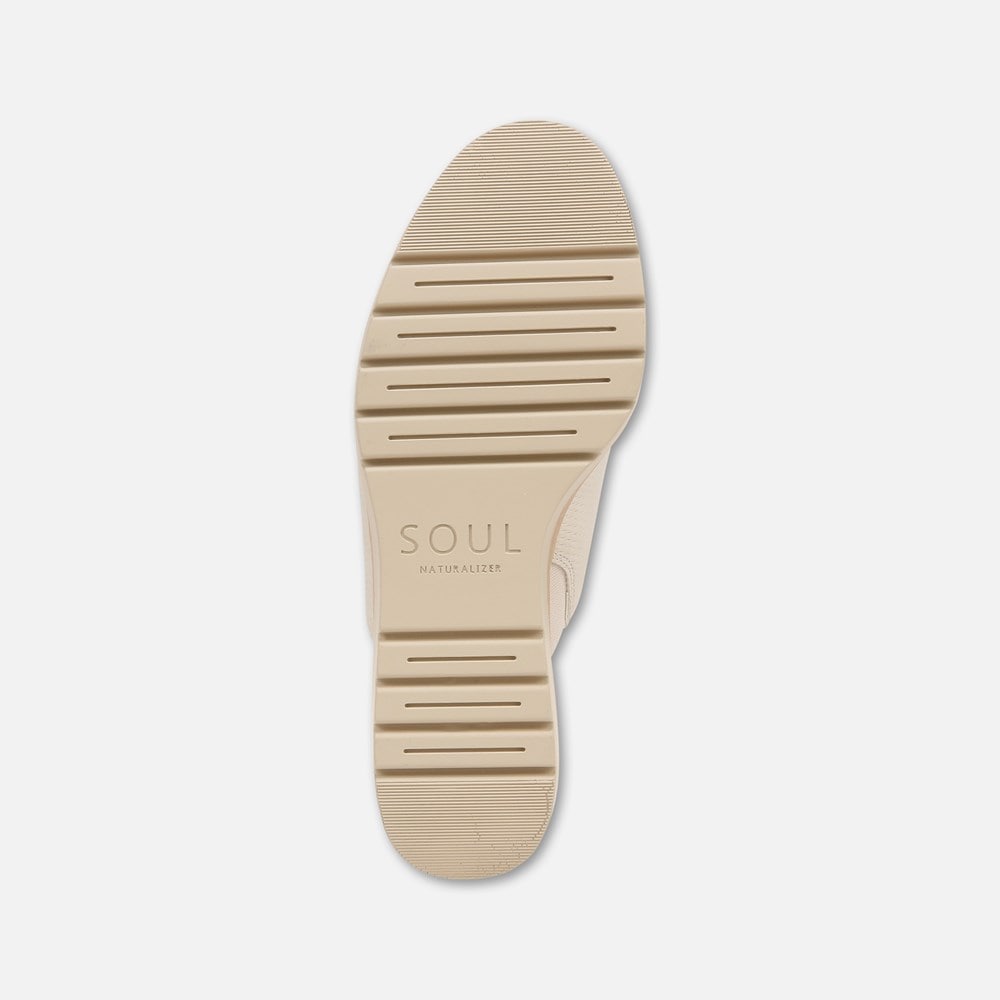 Naturalizer Soul Goodtimes Mule Wedge Sandal - Porcelain Faux Leather Naturalizer Soul Goodtimes Mule Wedge Sandal - Porcelain Faux Leather