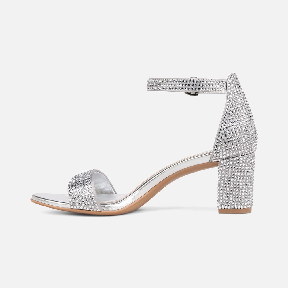 Naturalizer Vera Dress Sandal - Silver Satin Naturalizer Vera Dress Sandal - Silver Satin