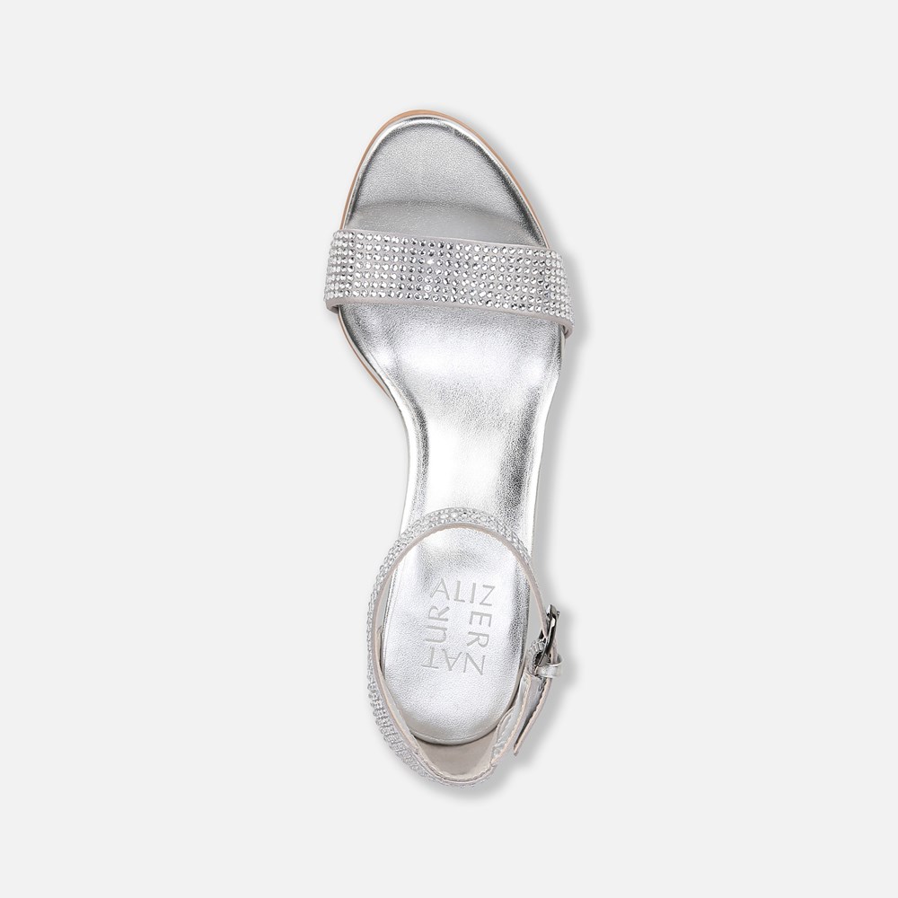 Naturalizer Vera Dress Sandal - Silver Satin Naturalizer Vera Dress Sandal - Silver Satin
