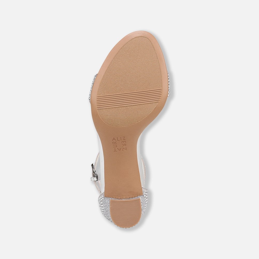 Naturalizer Vera Dress Sandal - Silver Satin Naturalizer Vera Dress Sandal - Silver Satin