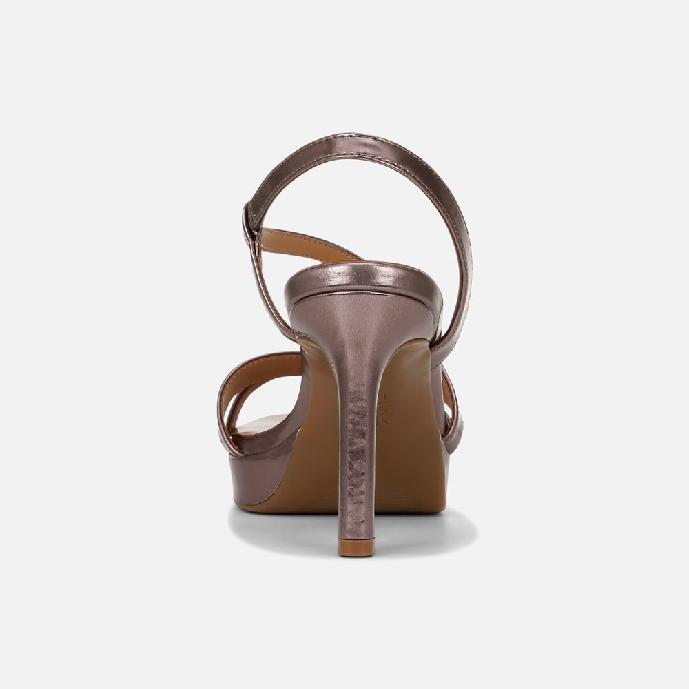 Naturalizer Abby Dress Sandal - Turtle Dove Grey Faux Leather Naturalizer Abby Dress Sandal - Turtle Dove Grey Faux Leather