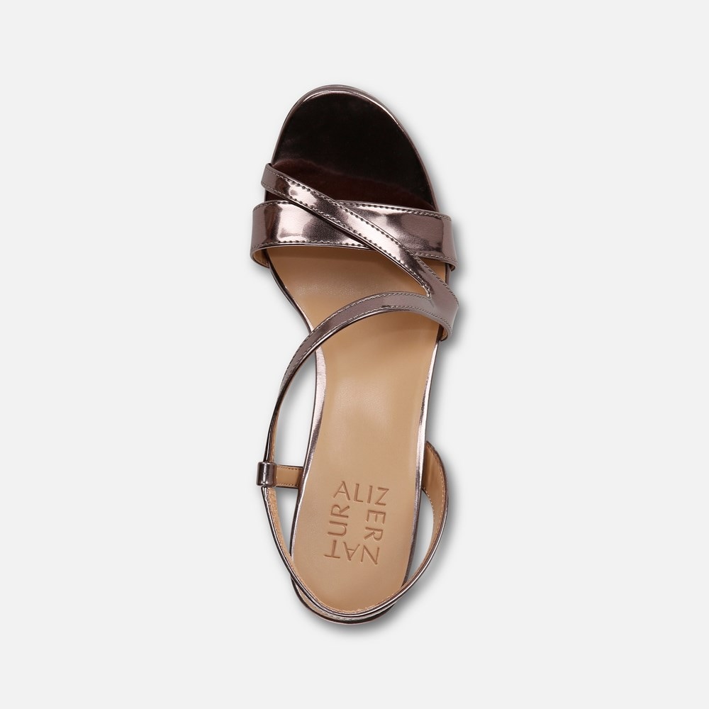 Naturalizer Abby Dress Sandal - Turtle Dove Grey Faux Leather Naturalizer Abby Dress Sandal - Turtle Dove Grey Faux Leather