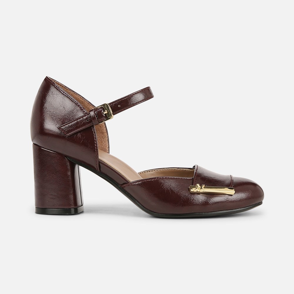 Naturalizer Lavish Mary Jane Pump - Merlot Wine Faux Leather Naturalizer Lavish Mary Jane Pump - Merlot Wine Faux Leather