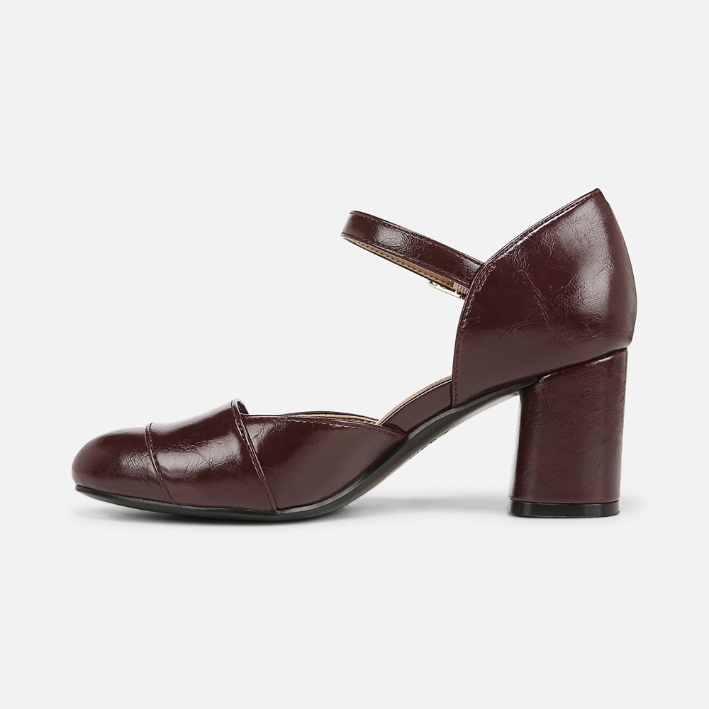 Naturalizer Lavish Mary Jane Pump - Merlot Wine Faux Leather Naturalizer Lavish Mary Jane Pump - Merlot Wine Faux Leather