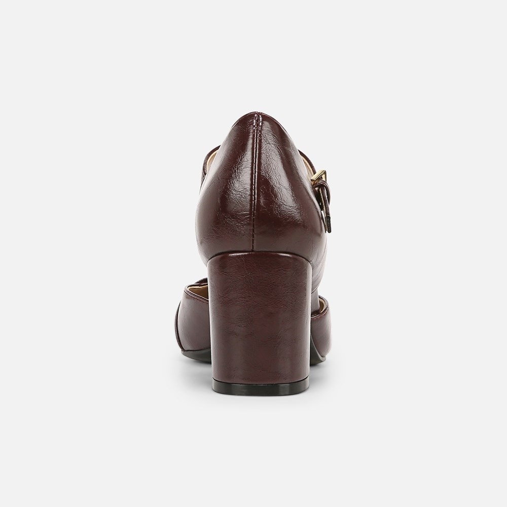 Naturalizer Lavish Mary Jane Pump - Merlot Wine Faux Leather Naturalizer Lavish Mary Jane Pump - Merlot Wine Faux Leather