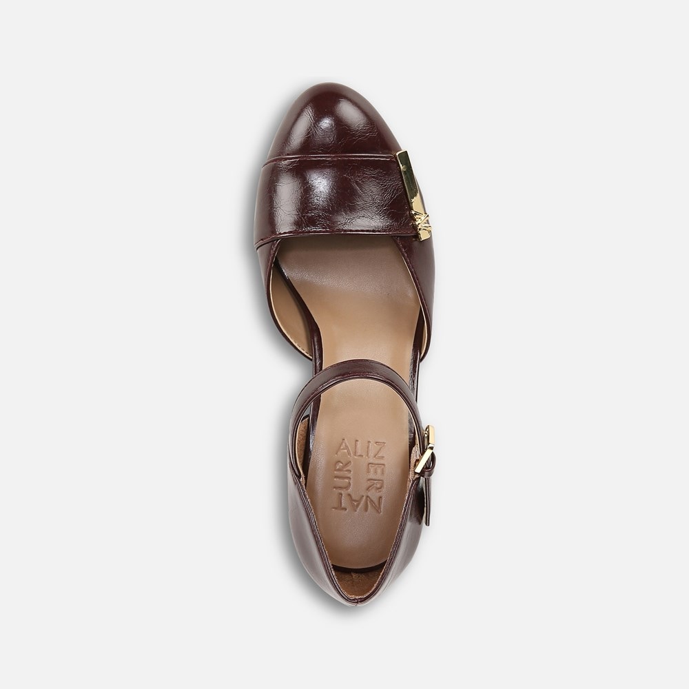 Naturalizer Lavish Mary Jane Pump - Merlot Wine Faux Leather Naturalizer Lavish Mary Jane Pump - Merlot Wine Faux Leather