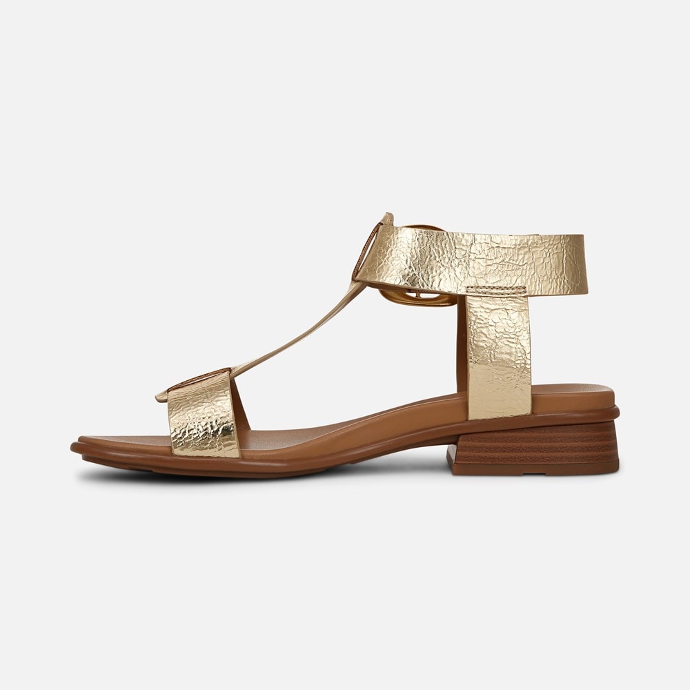 Naturalizer Brandy Sandal - Dark Gold Faux Leather Naturalizer Brandy Sandal - Dark Gold Faux Leather