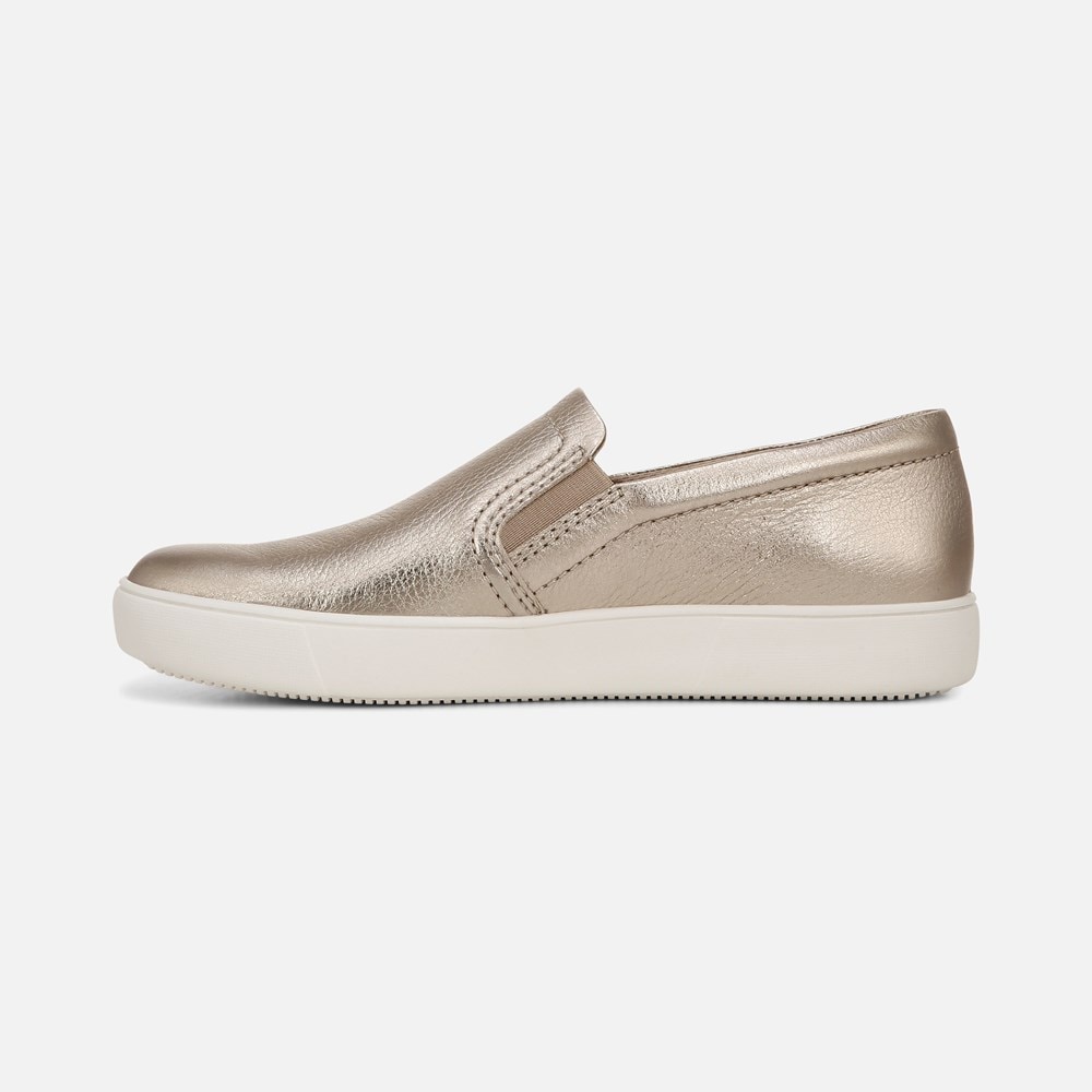 Naturalizer Marianne Slip On Sneaker - Warm Silver Leather Naturalizer Marianne Slip On Sneaker - Warm Silver Leather
