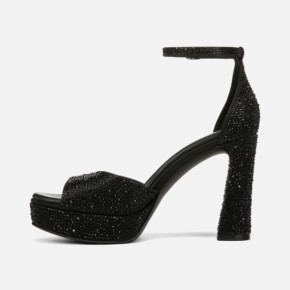 Naturalizer 27 Edit Delphie Dress Sandal - Black Satin Fabric Naturalizer 27 Edit Delphie Dress Sandal - Black Satin Fabric