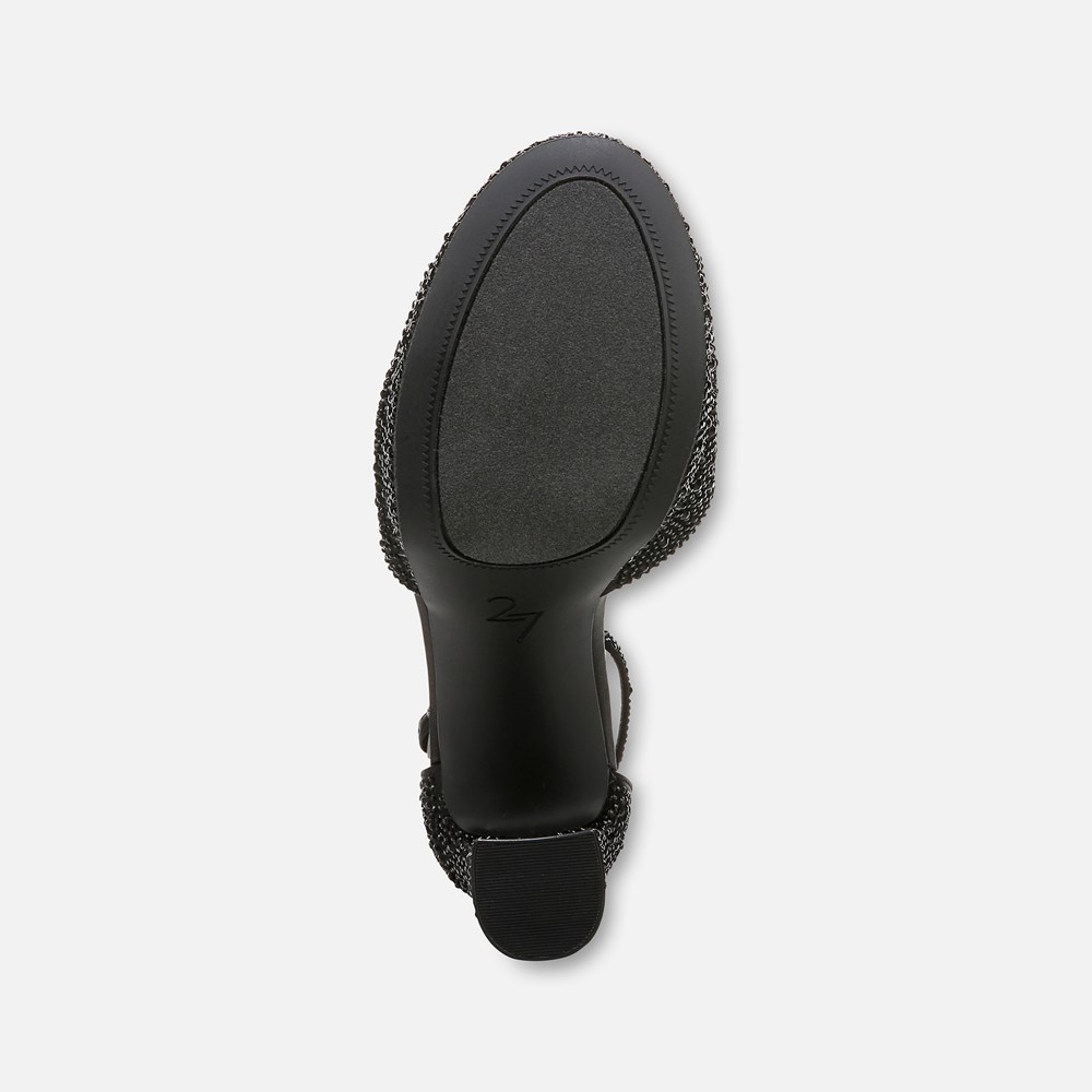 Naturalizer 27 Edit Delphie Dress Sandal - Black Satin Fabric Naturalizer 27 Edit Delphie Dress Sandal - Black Satin Fabric