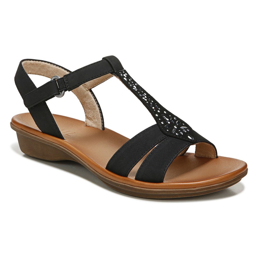 Naturalizer Soul Summer Sandal - Black Synthetic Naturalizer Soul Summer Sandal - Black Synthetic