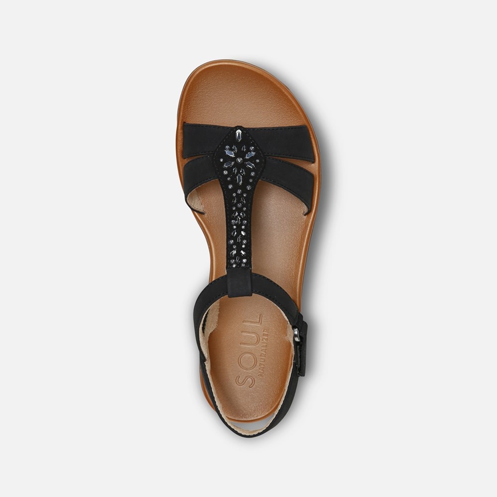 Naturalizer Soul Summer Sandal - Black Synthetic Naturalizer Soul Summer Sandal - Black Synthetic