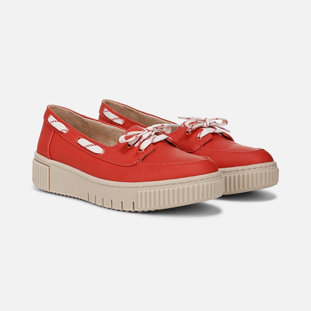Naturalizer SOUL Tia Boat Shoe - Pepper Red Fabric Naturalizer SOUL Tia Boat Shoe - Pepper Red Fabric